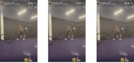 Screenshots of Trish Stratus' video to Instagram Stories (Photo Credit: Trish Stratus on Instagram)